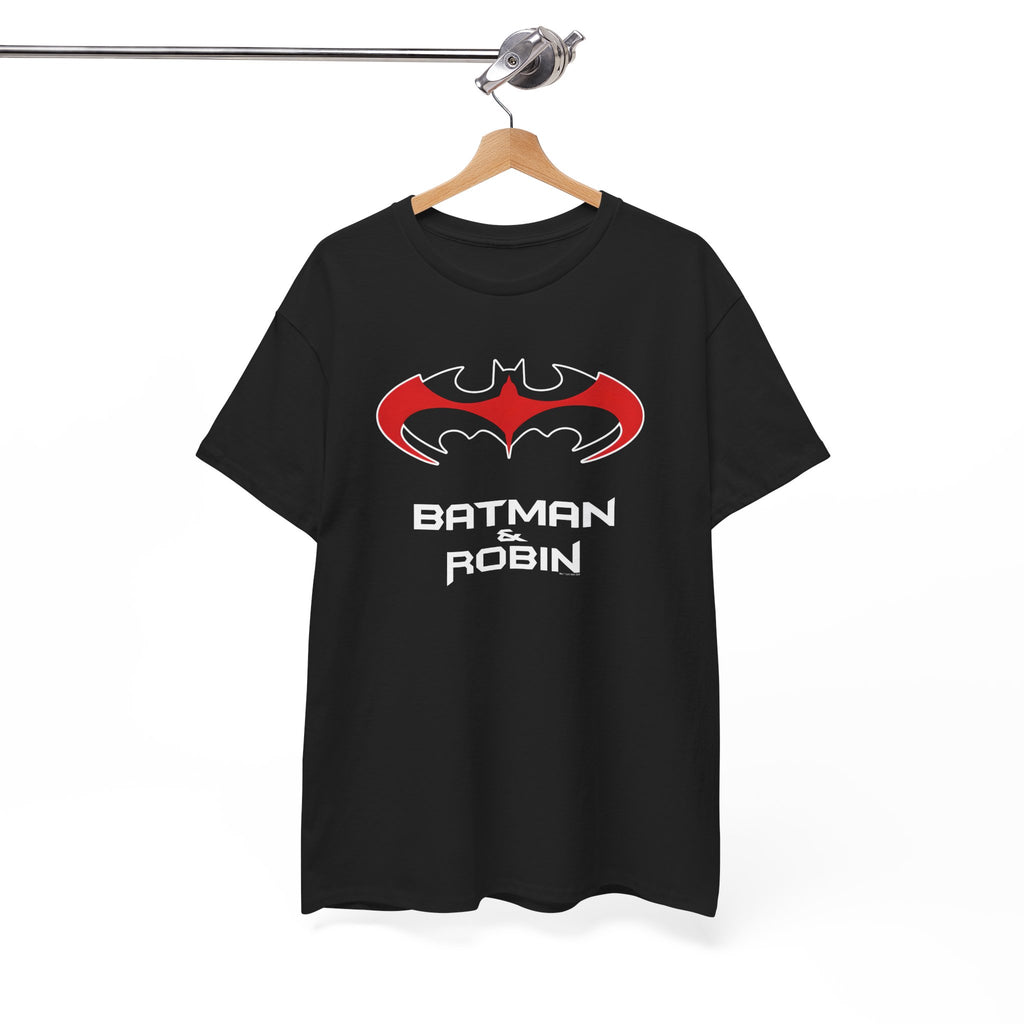 Batman & Robin 1997 Red Bat Emblem T‑Shirt - Batfamily shirt - George Clooney 90s Batman movie shirt
