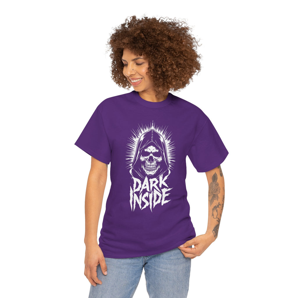 Dark Inside Skull Graphic T-Shirt — Gothic Halloween Alternative Tee