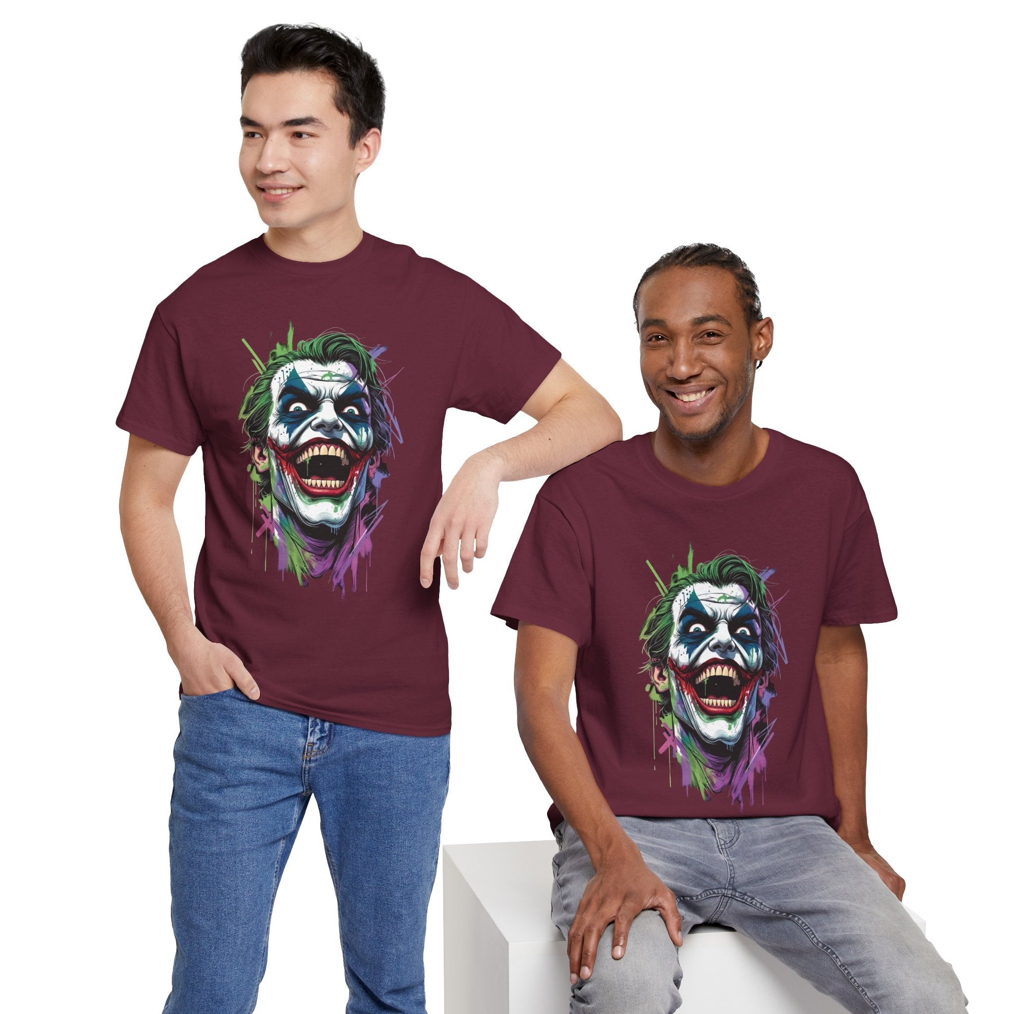 The Joker Streetwear Unisex Graphic Tee - Vintage DC Comics Joker Laugh T-Shirt