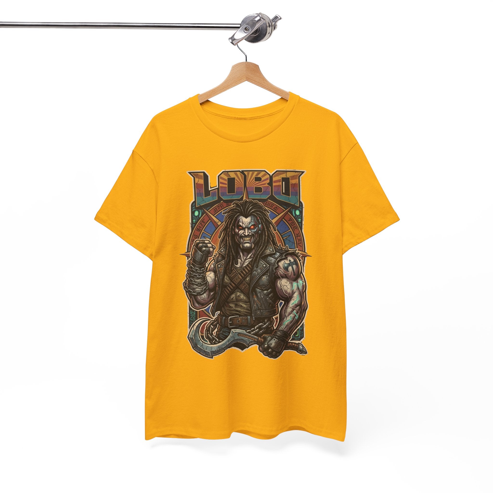 Lobo Warrior Graphic Tee – Jason Momoa’s DCU Czarnian Bounty Hunter T‑Shirt