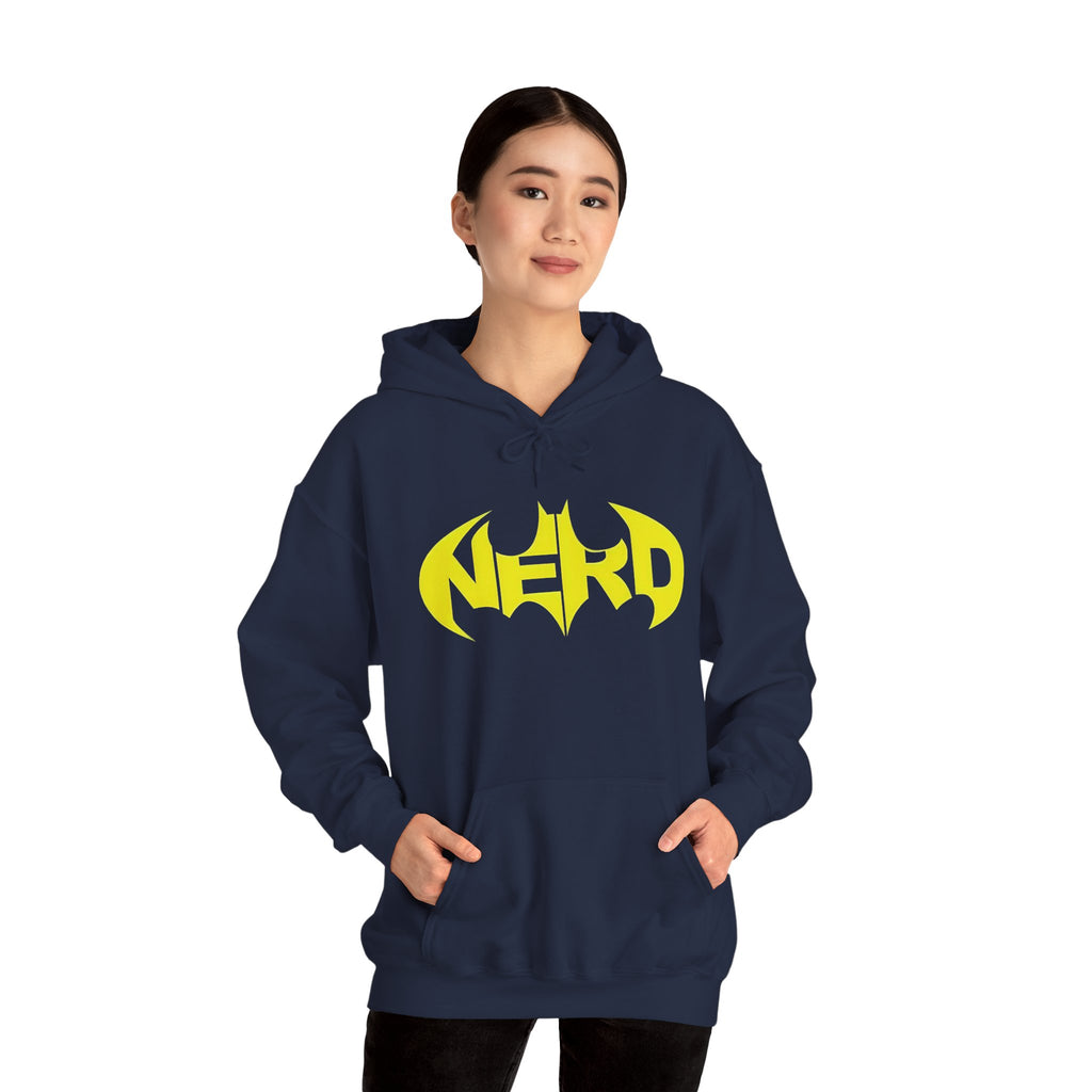 Nerd Batman Yellow Graphic Unisex Streetwear Hoodie