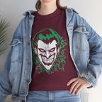 Joker Smile Graphic T-Shirt – Dark Villain Green Grin Unisex Tee