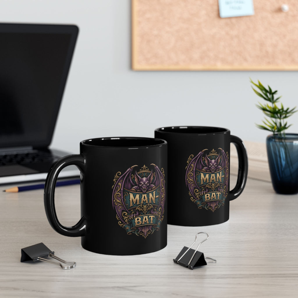 Langstrom’s Formula: 11oz/15oz Man-Bat Gothic Moring Coffee Mug