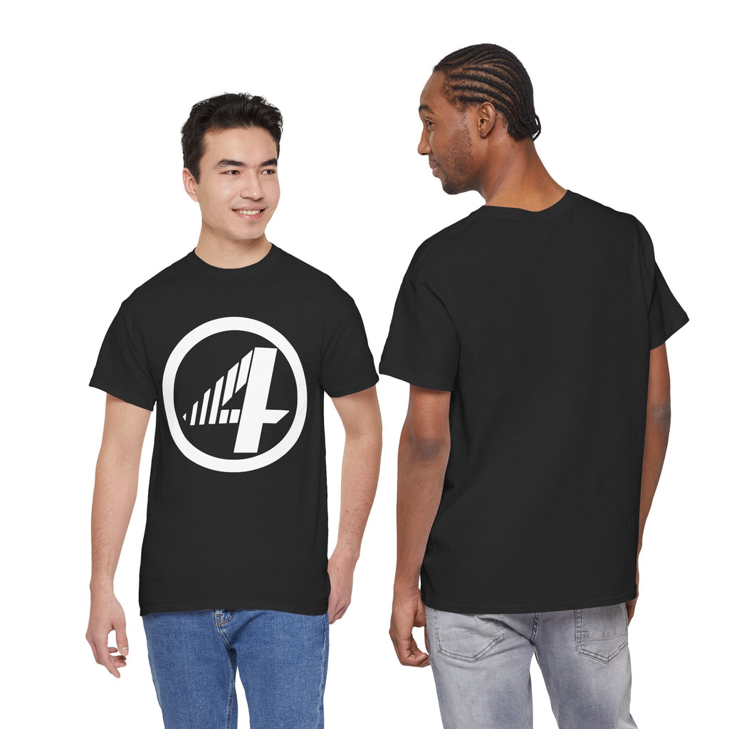 Fantastic Four Retro Logo T-Shirt — Minimalist Vintage Superhero Tee