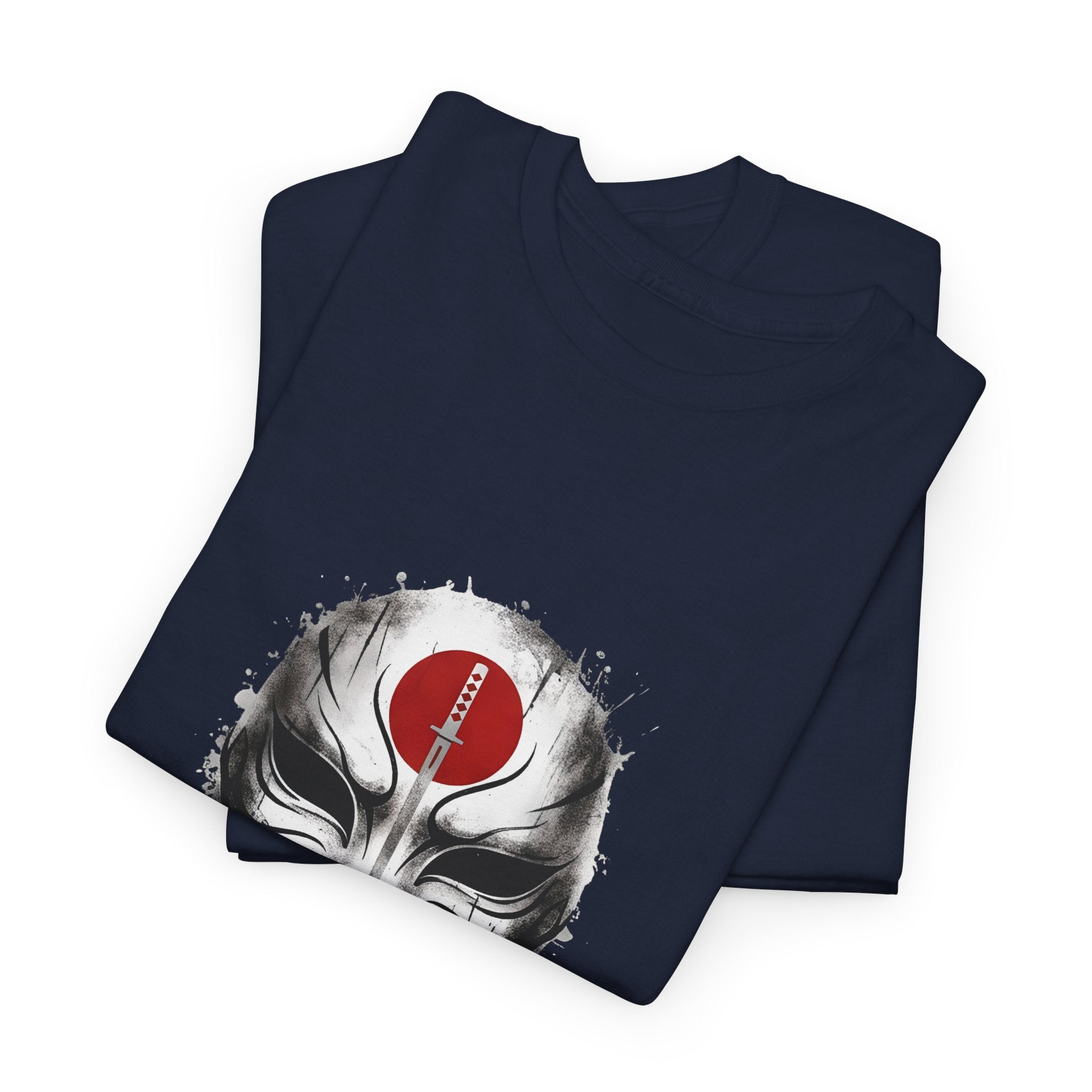 Samurai Mask T-Shirt — DC Katana Japanese Warrior Face Tee