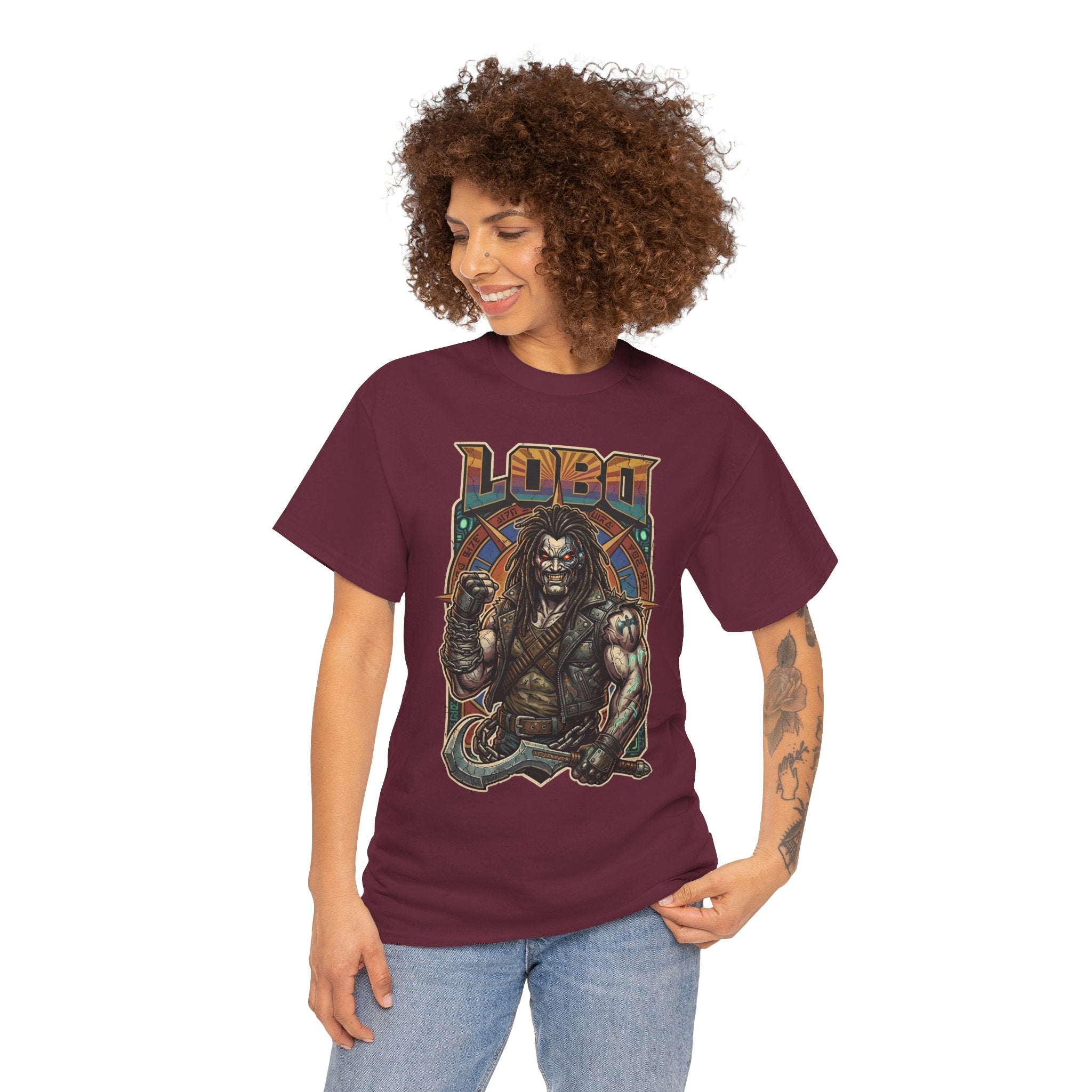 Lobo Warrior Graphic Tee – Jason Momoa’s DCU Czarnian Bounty Hunter T‑Shirt