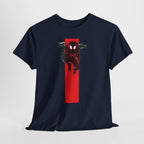 Marvel Miles Morales Spider-Man T-Shirt – Red Vertical Stripe Design | Premium Superhero Tee for Fans