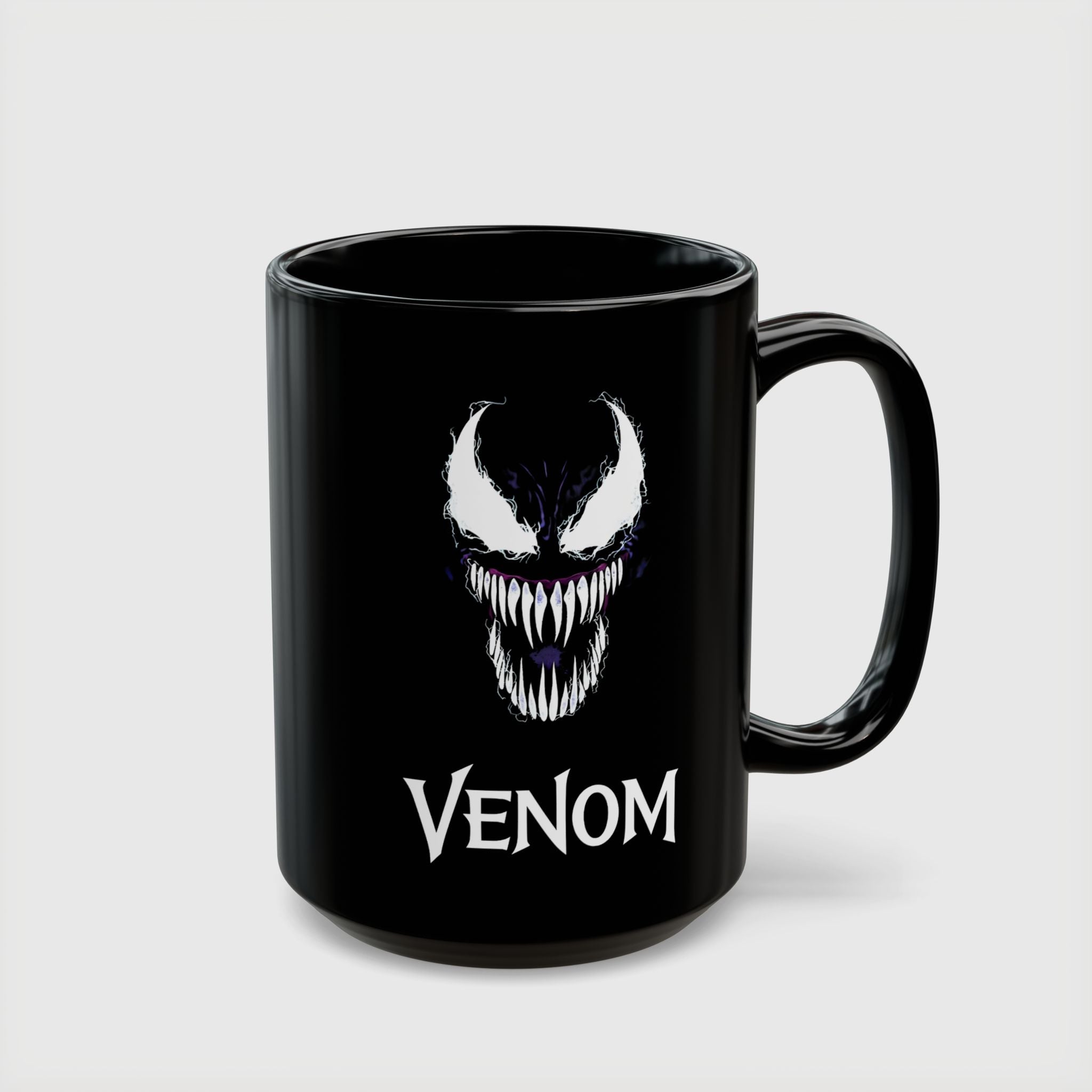 Eddie Brock Venom Symbiote Scream Black Coffee Mug - Drkheroz