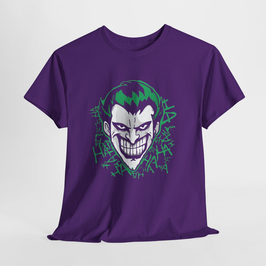 Joker Smile Graphic T-Shirt – Dark Villain Green Grin Unisex Tee