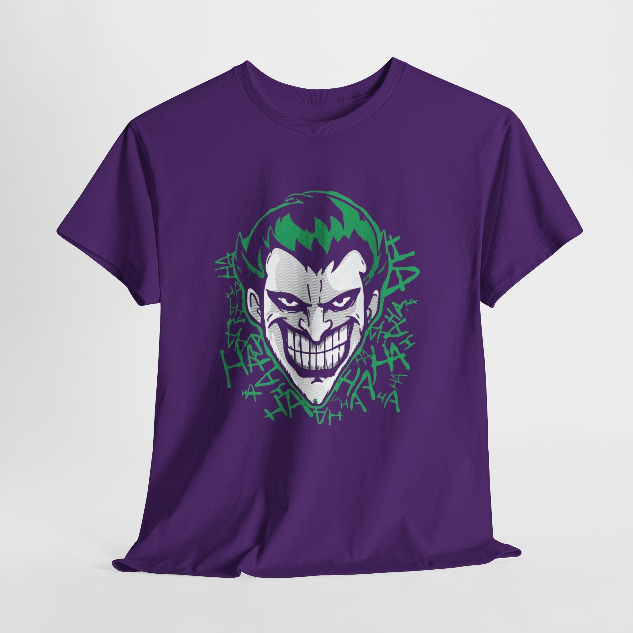 Joker Smile Graphic T-Shirt – Dark Villain Green Grin Unisex Tee