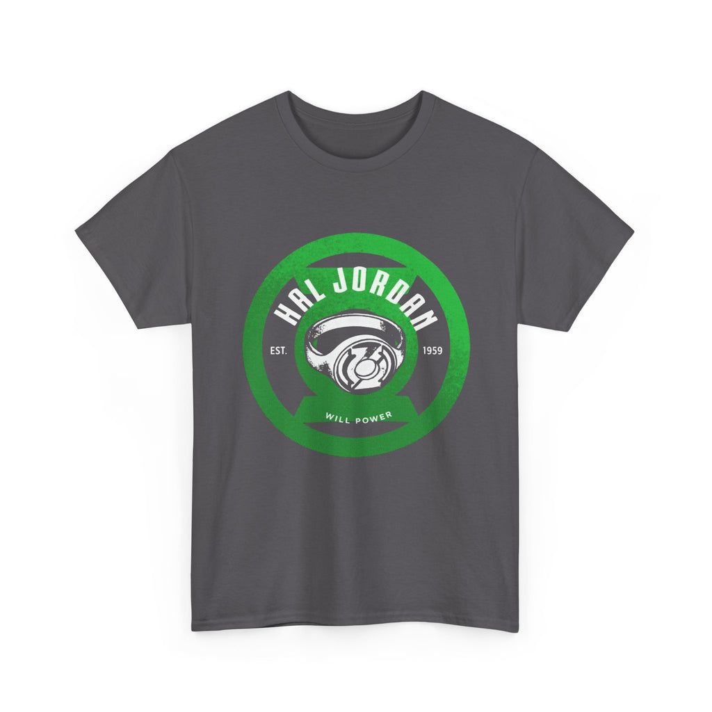 Green Lantern Hal Jordan Retro Logo Basketball T-Shirt