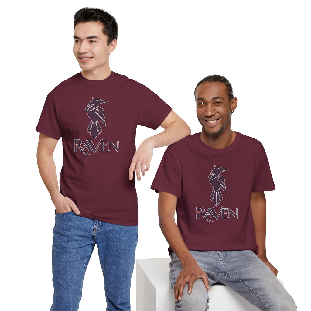 Teen Titans Raven Graphic Tee — Purple Geometric Raven Shirt
