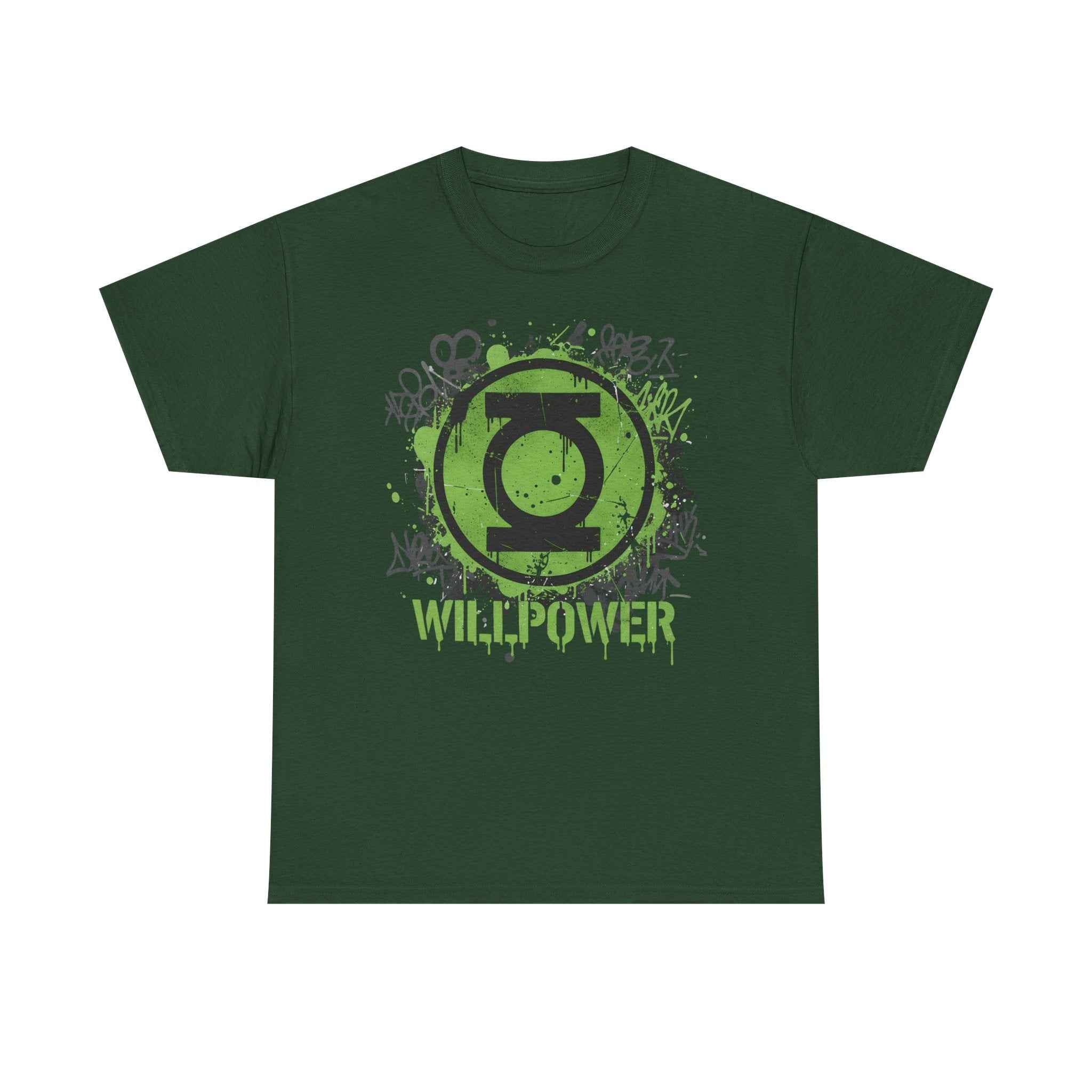 Green Lantern Willpower Graffiti Splatter Unisex T-shirt