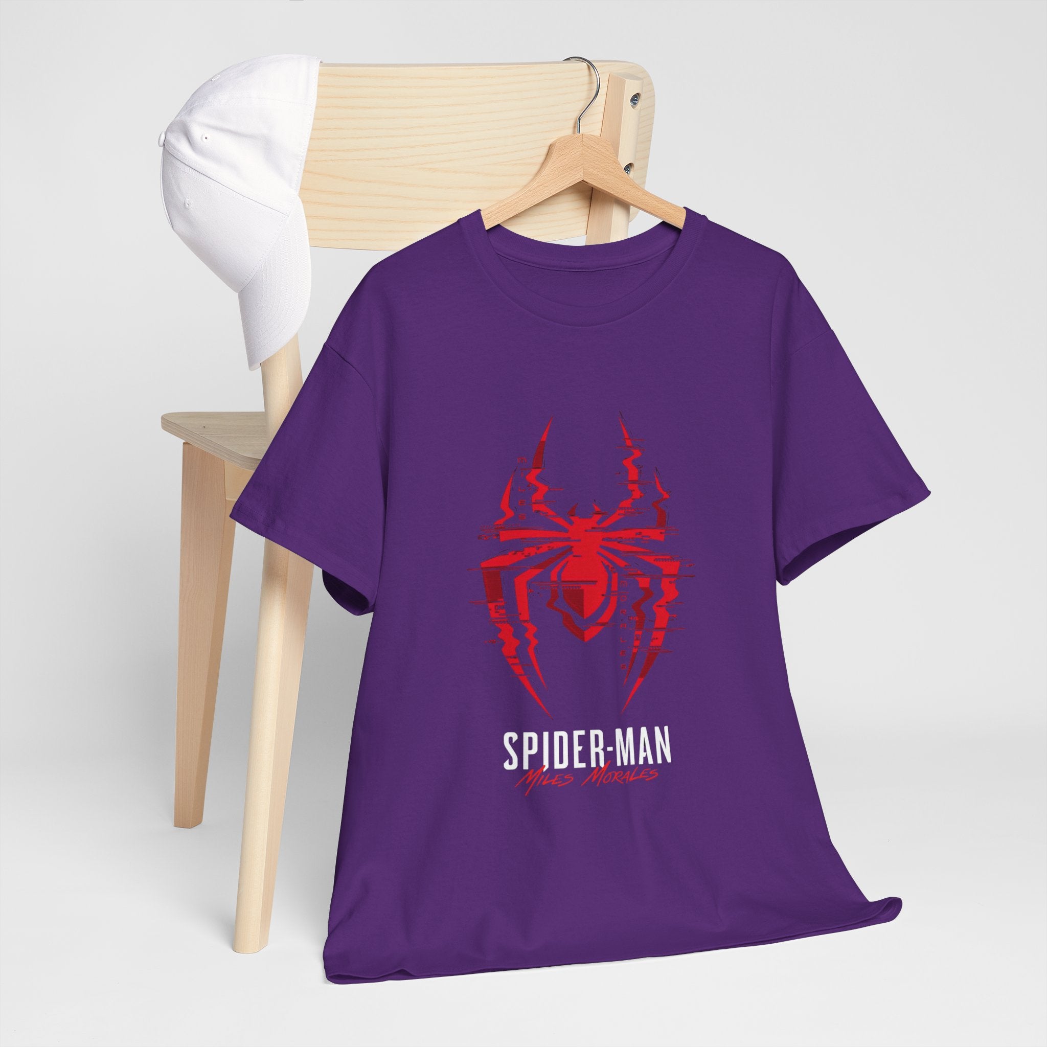 Marvel Spider-Man Miles Morales Glitch T-Shirt – Gamer Style Streetwear Tee