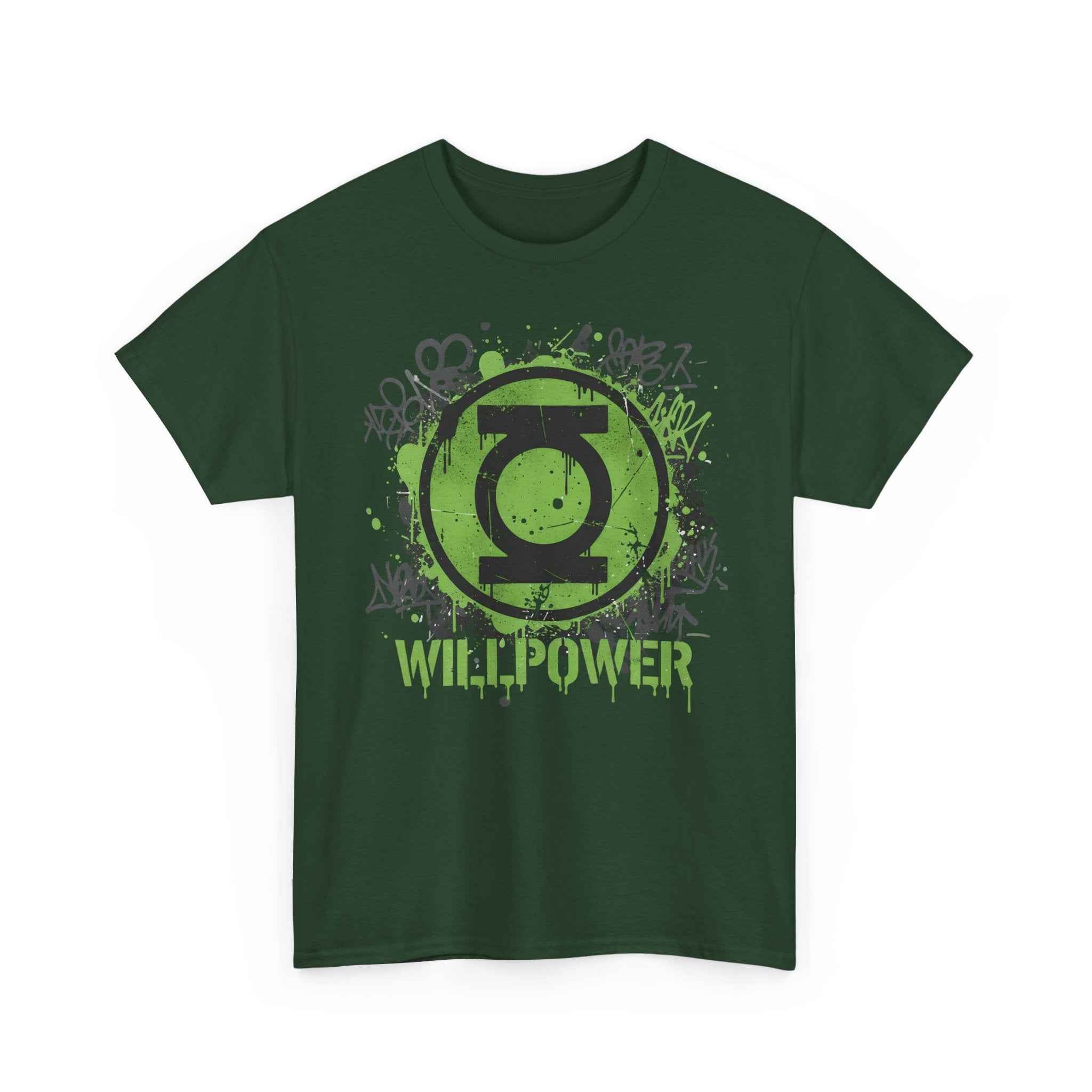 Green Lantern Willpower Graffiti Splatter Unisex T-shirt