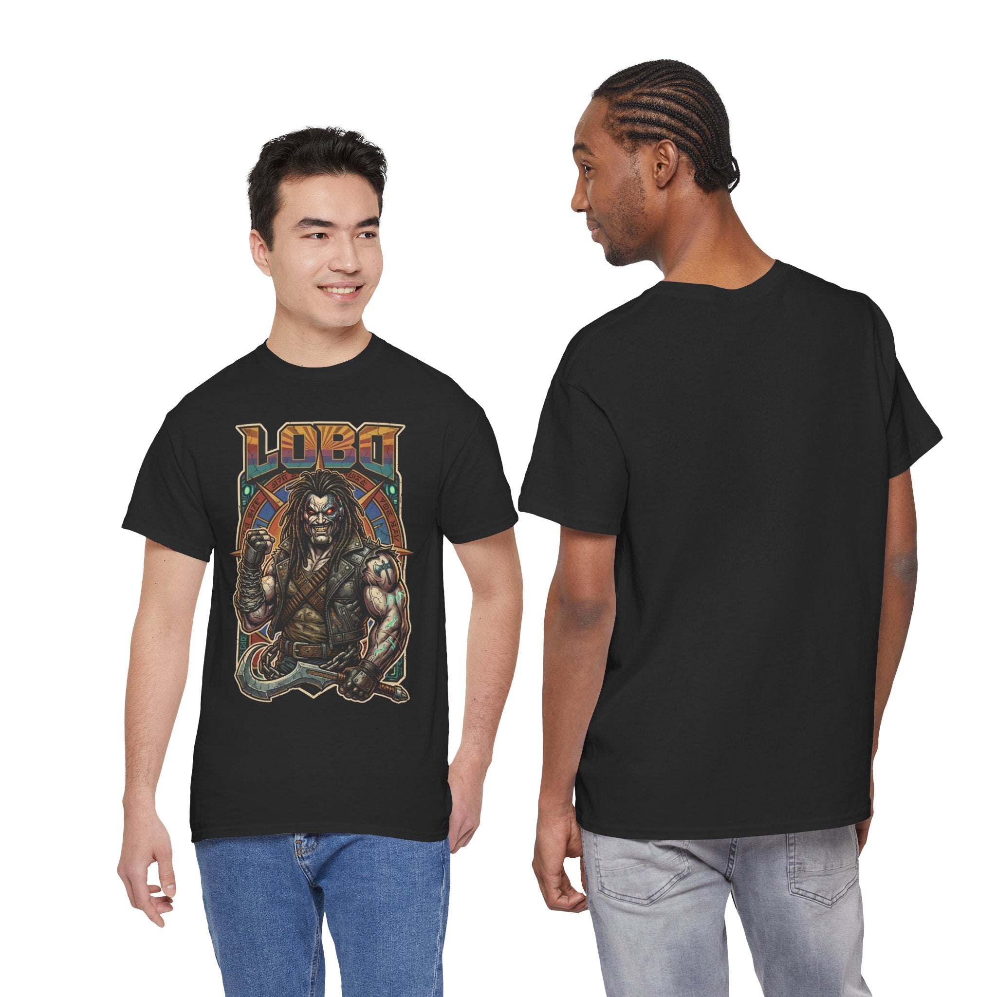 Lobo Warrior Graphic Tee – Jason Momoa’s DCU Czarnian Bounty Hunter T‑Shirt