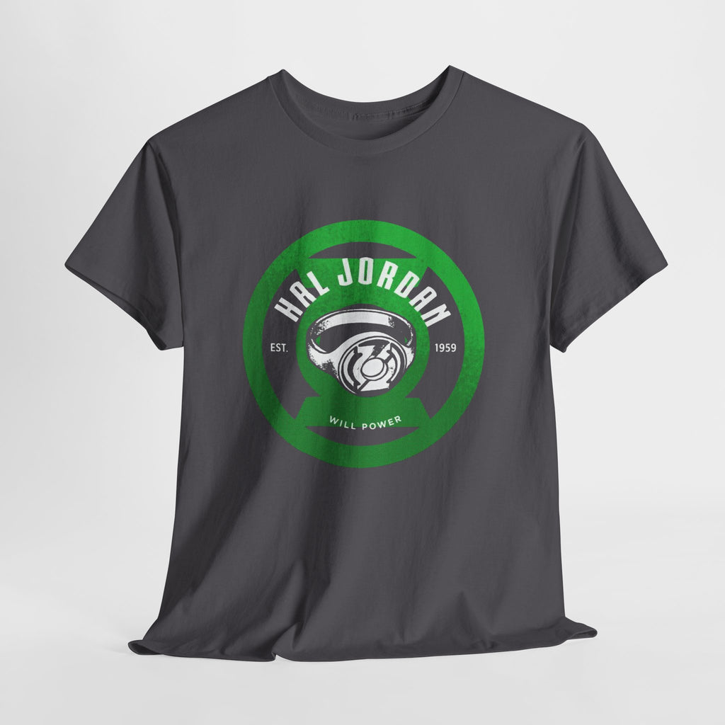 Green Lantern Hal Jordan Retro Logo Basketball T-Shirt