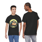 Funny Chubby Bat Hero T‑Shirt — Cute Fat Batman Parody Tee