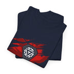 Iron Man Reactor Ripped Chest Graphic Tee — Toni Stark 2026 Tee