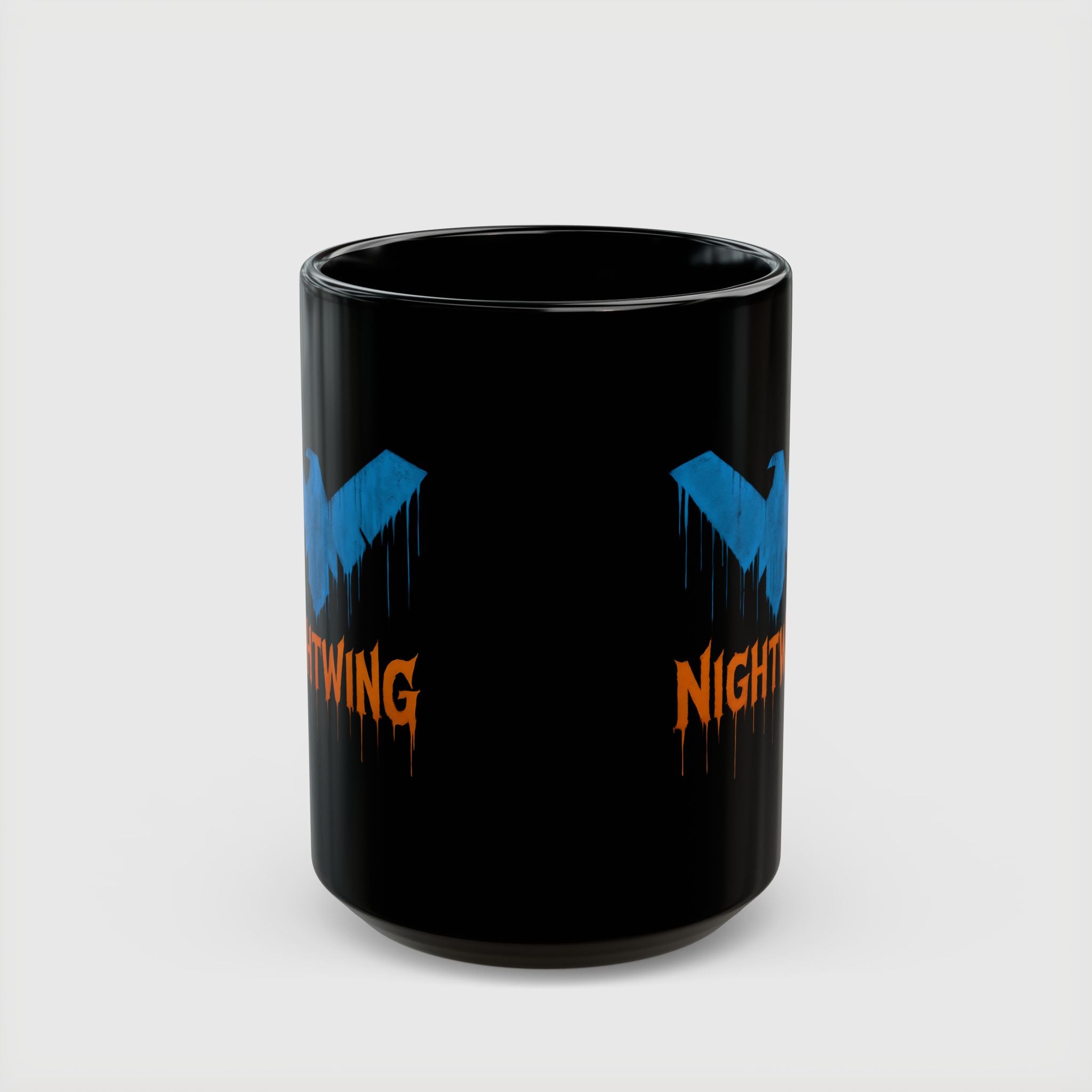 Dick Grayson Nightwing Dripping Grunge Coffee Mug - Drkheroz