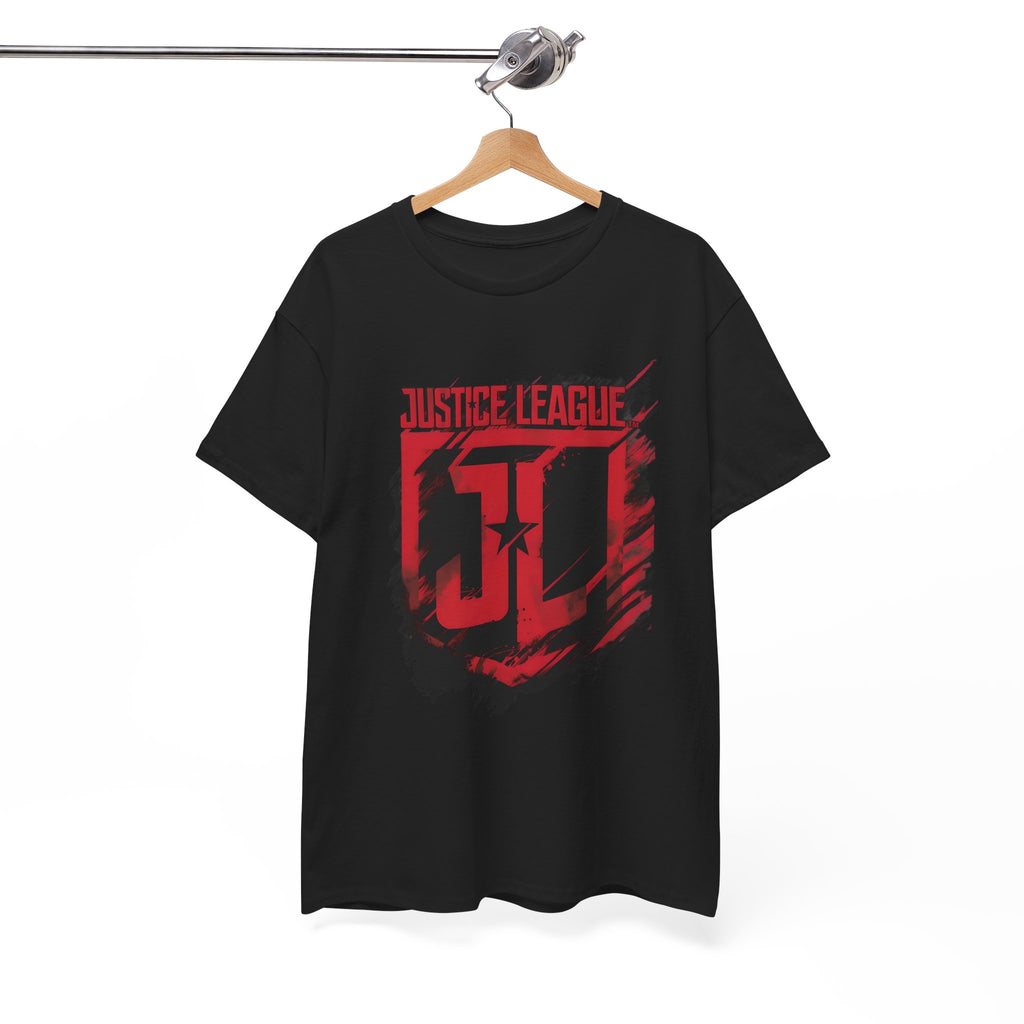 The Justice League Movie Distressed Red Emblem Unisex T-Shirt