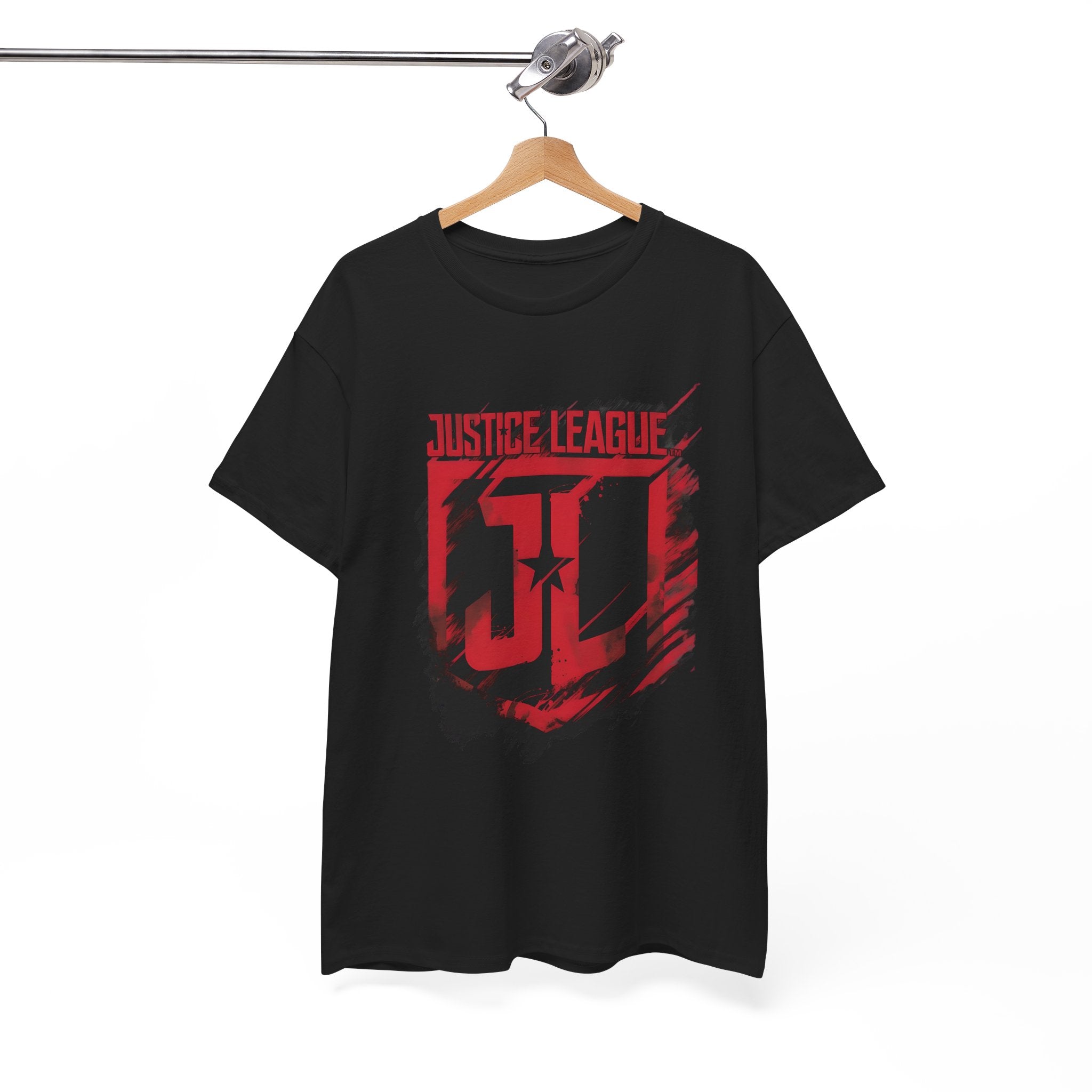 The Justice League Movie Distressed Red Emblem Unisex T-Shirt