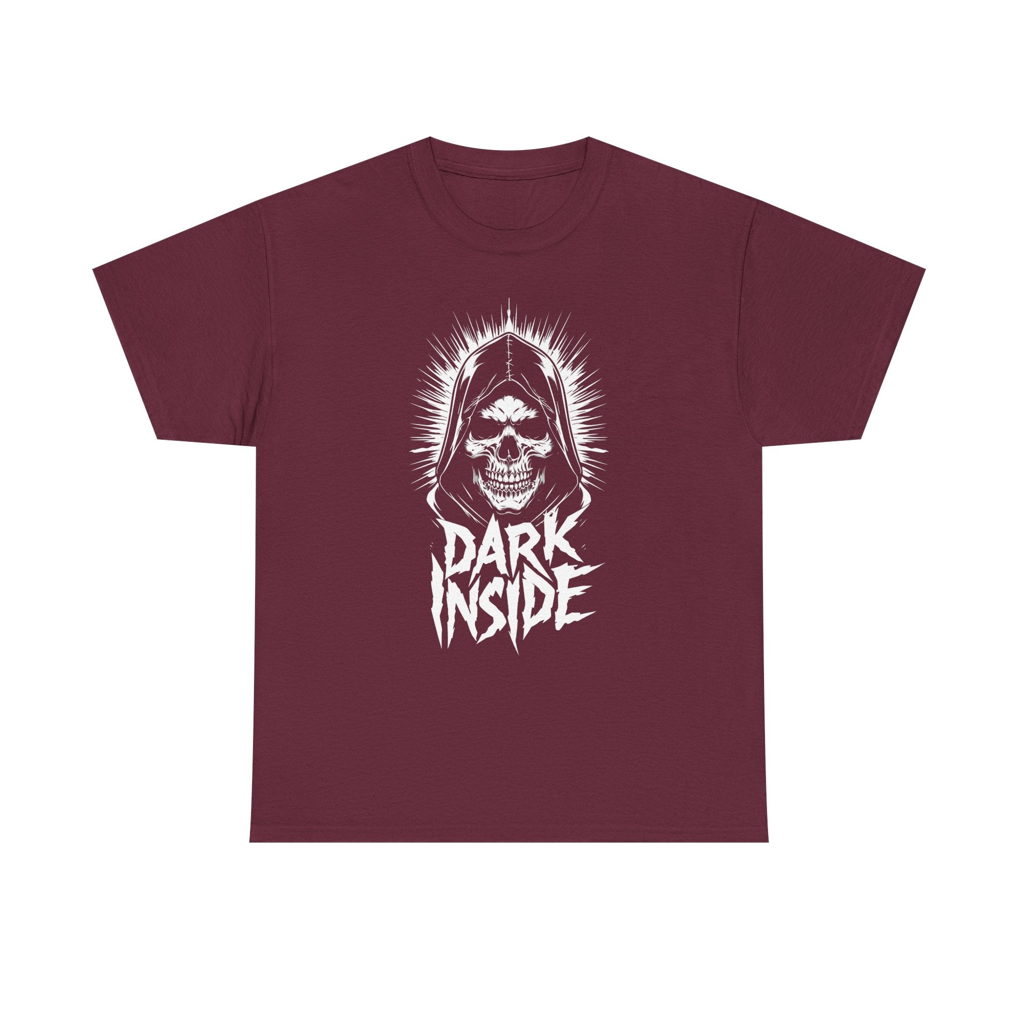 Dark Inside Skull Graphic T-Shirt — Gothic Halloween Alternative Tee