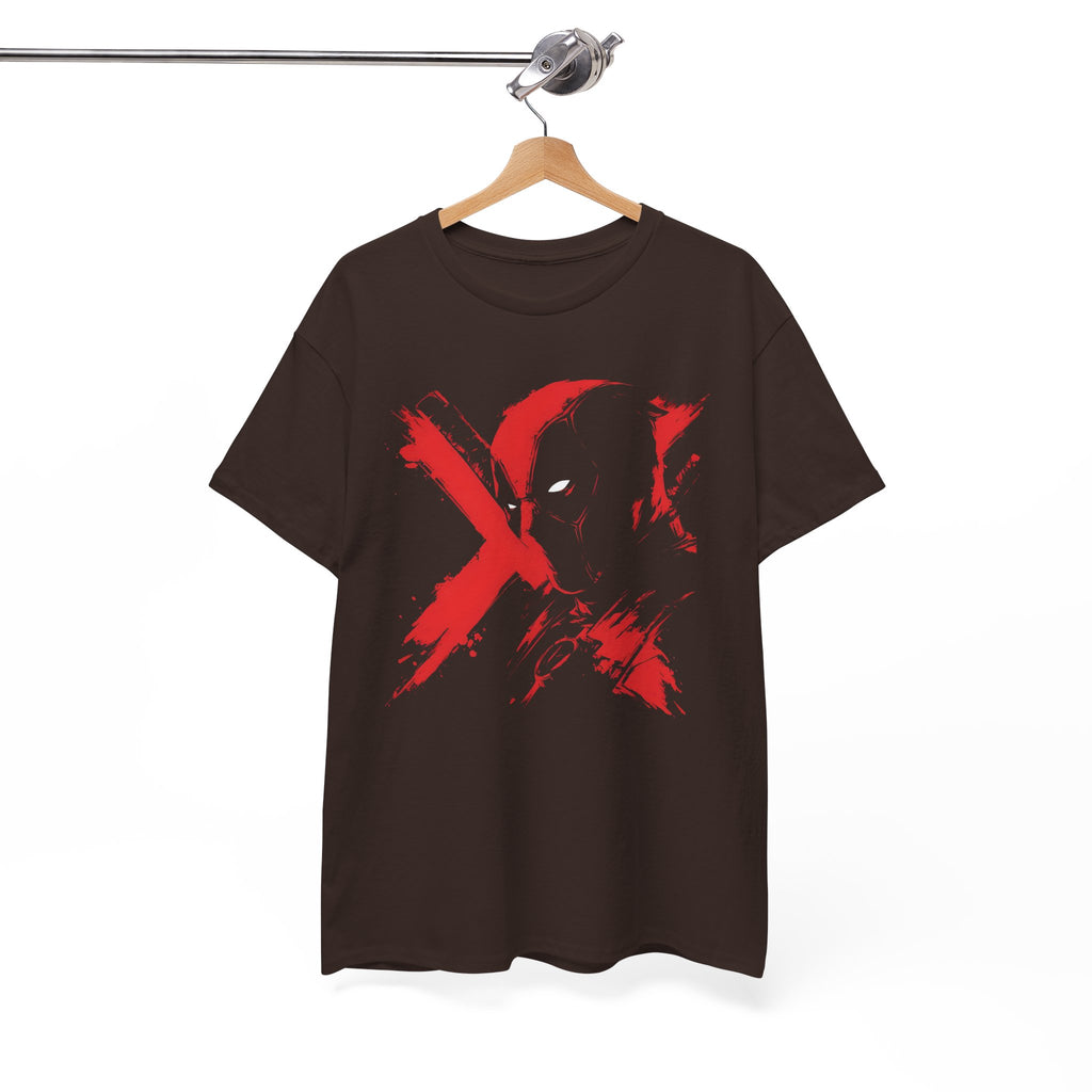 Deadpool Marvel Rivals Graphic Tee — Red X Masked Wade Wilson T-shirt