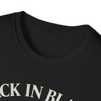 AC/DC Back in Black Unisex Softstyle T-Shirt - Rock Music Tee, Concert Shirt, Vintage Style, Music Lover Gift, Casual Wear