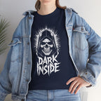 Dark Inside Skull Graphic T-Shirt — Gothic Halloween Alternative Tee