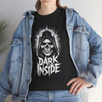Dark Inside Skull Graphic T-Shirt — Gothic Halloween Alternative Tee