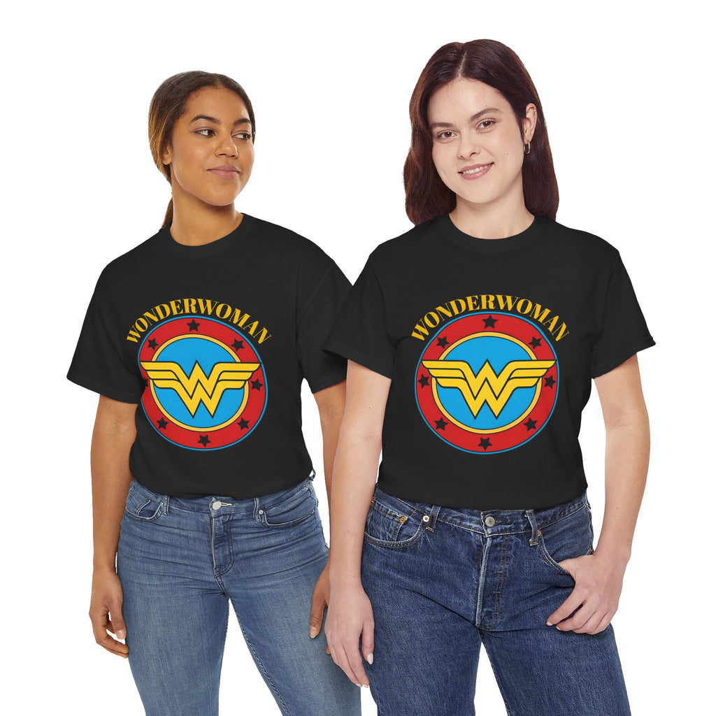 Wonder Woman Retro Logo Unisex T-Shirt - Classic DC Justice League Amazon Warrior Emblem Shirt