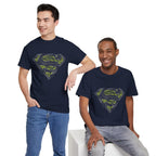 Superman Tech Shield T-Shirt — Futuristic Man of Steel Fanart Logo Tee