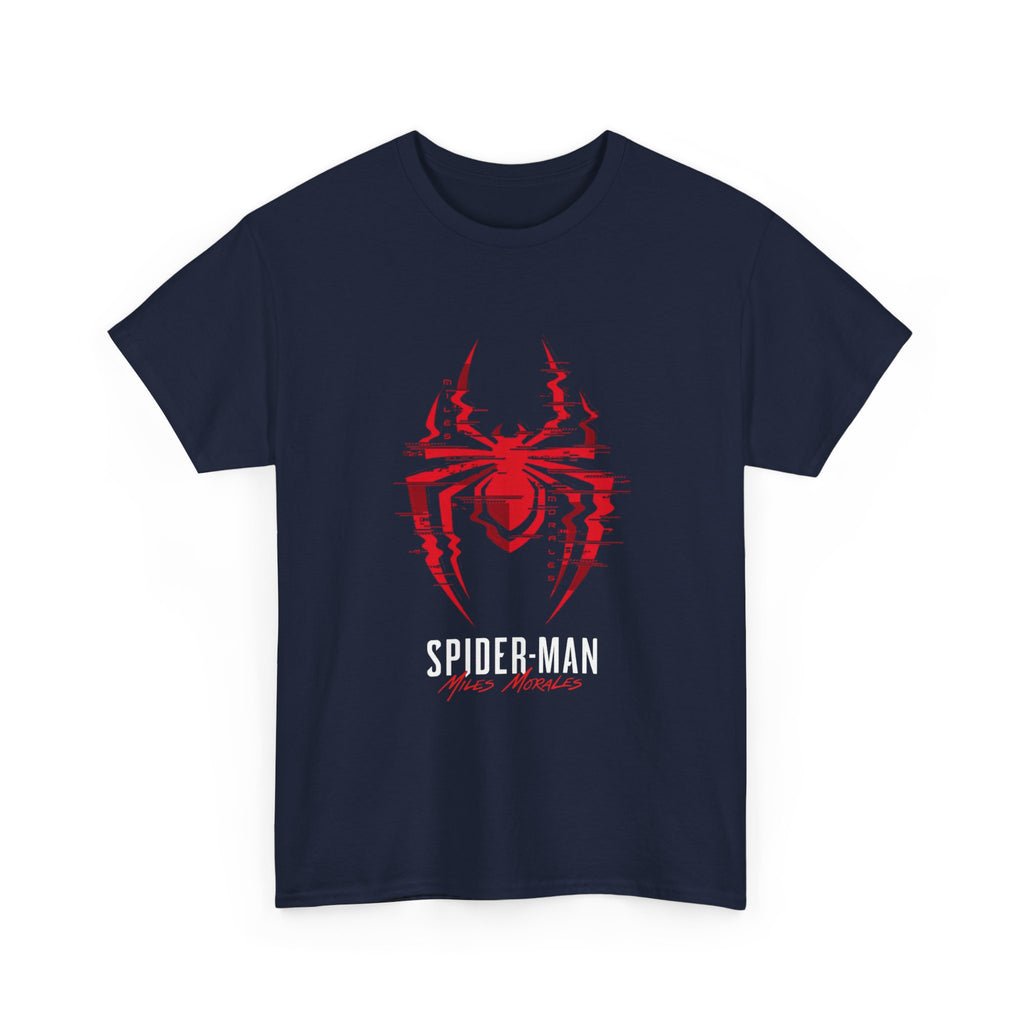 Marvel Spider-Man Miles Morales Glitch T-Shirt – Gamer Style Streetwear Tee