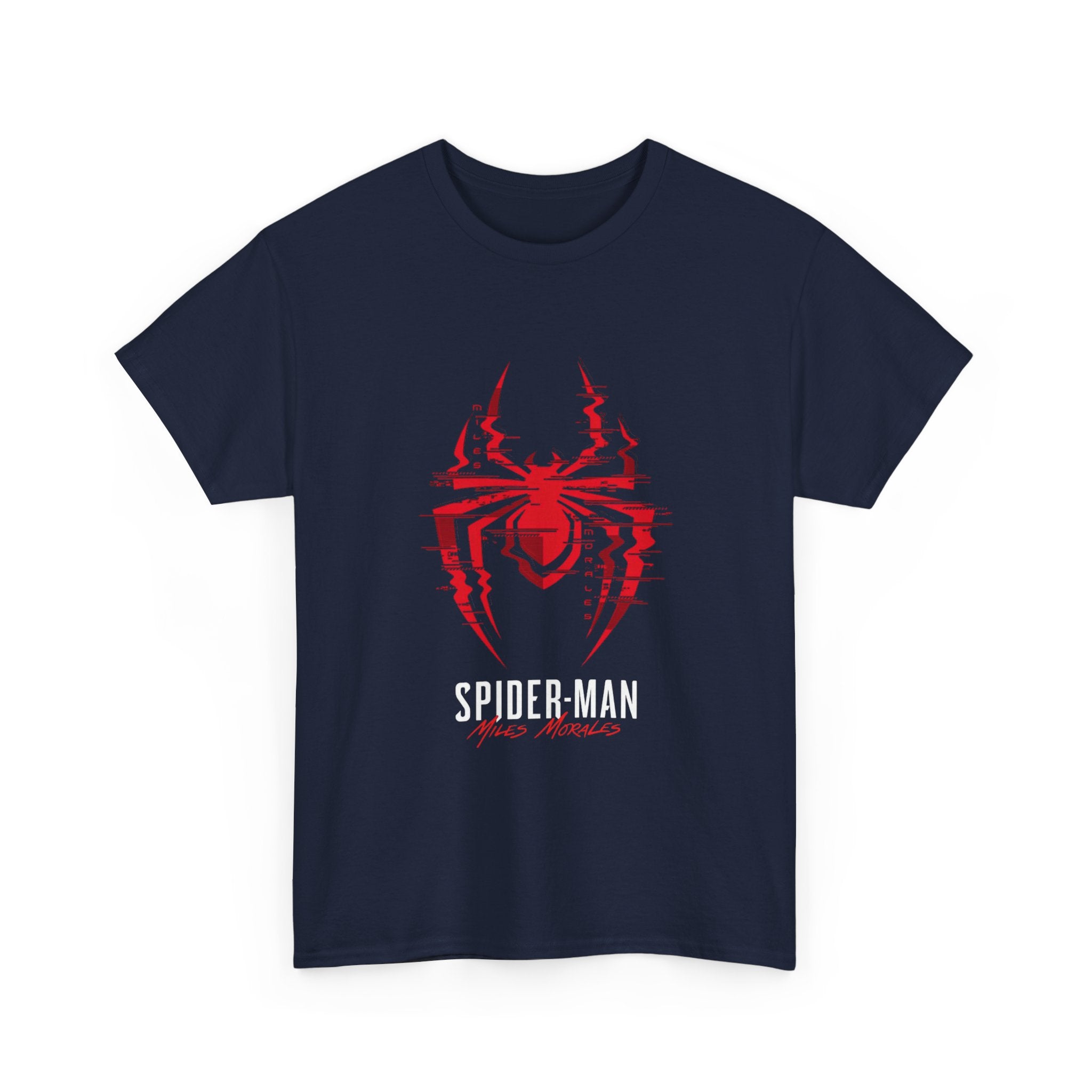Marvel Spider-Man Miles Morales Glitch T-Shirt – Gamer Style Streetwear Tee