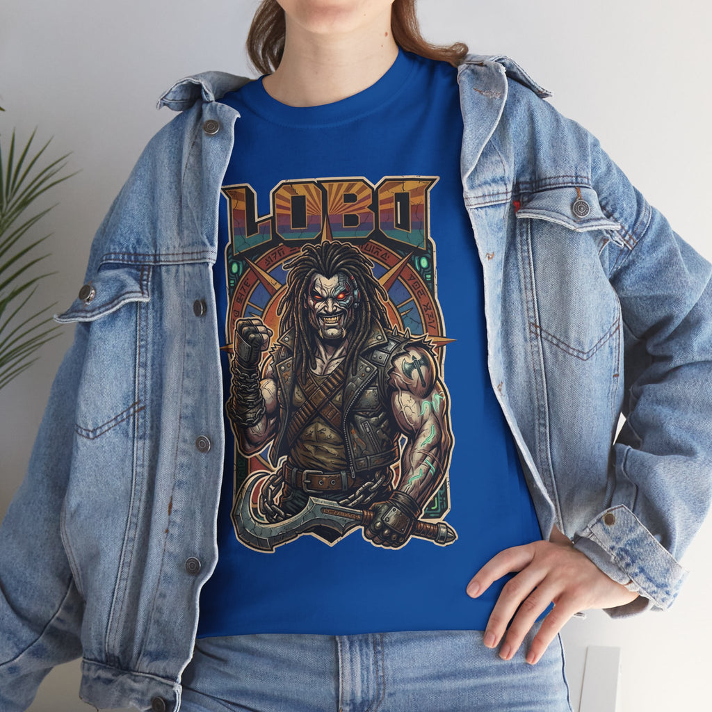 Lobo Warrior Graphic Tee – Jason Momoa’s DCU Czarnian Bounty Hunter T‑Shirt