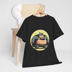 Funny Chubby Bat Hero T‑Shirt — Cute Fat Batman Parody Tee