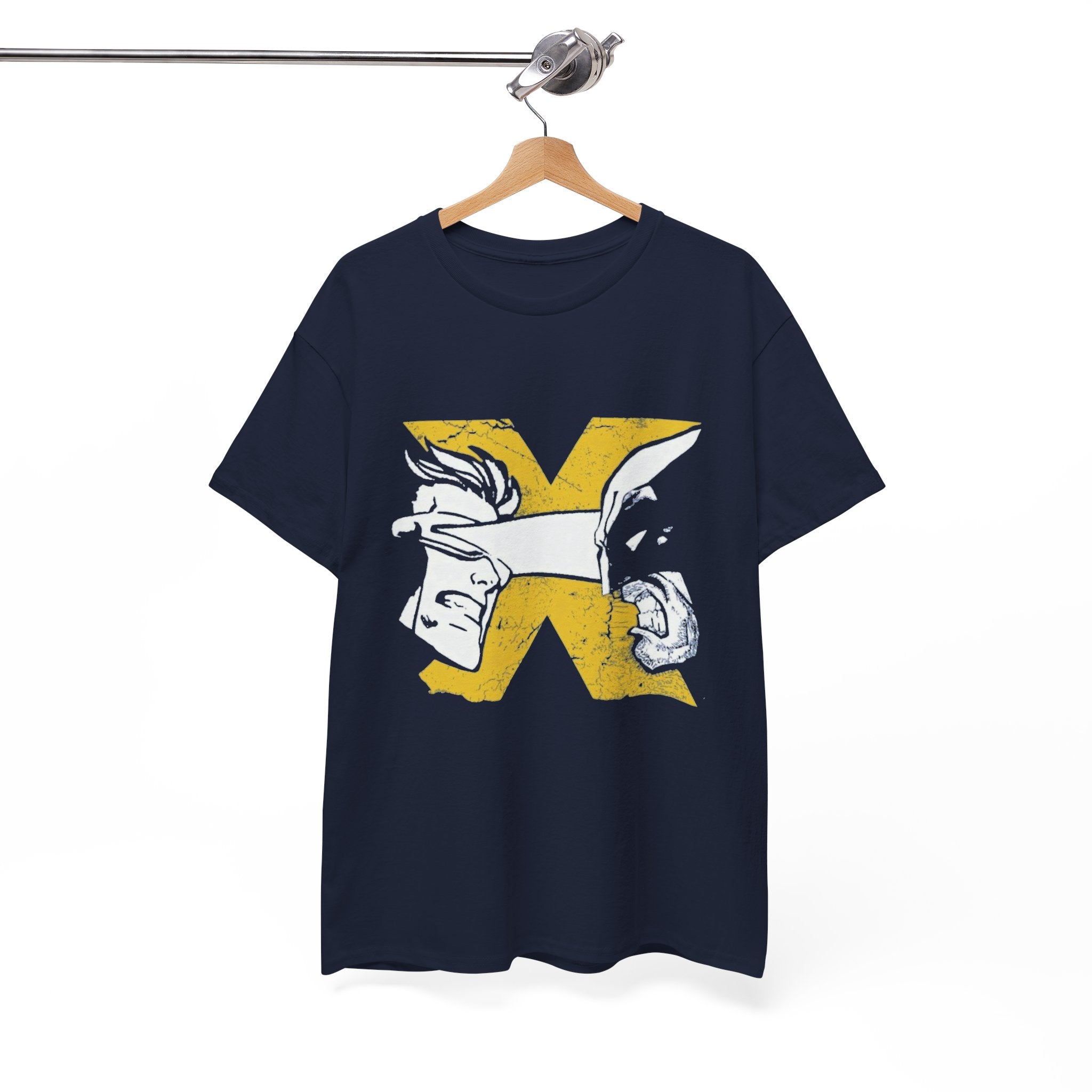 Wolverine vs Cyclops Vintage Graphic Tee — X‑Men Fan Shirt