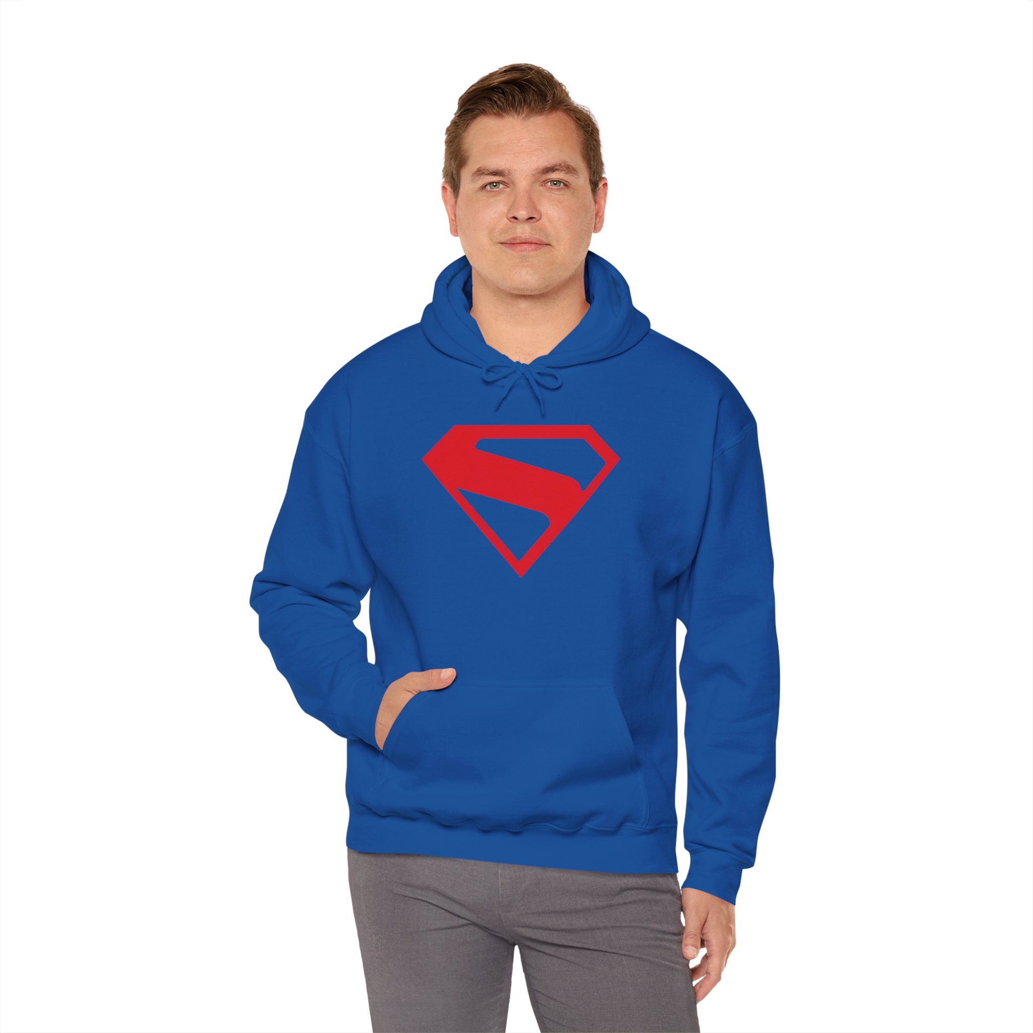 Kingdom Come Superman Logo Hoodie — Vintage Brandon Routh S Shield Sweatshirt