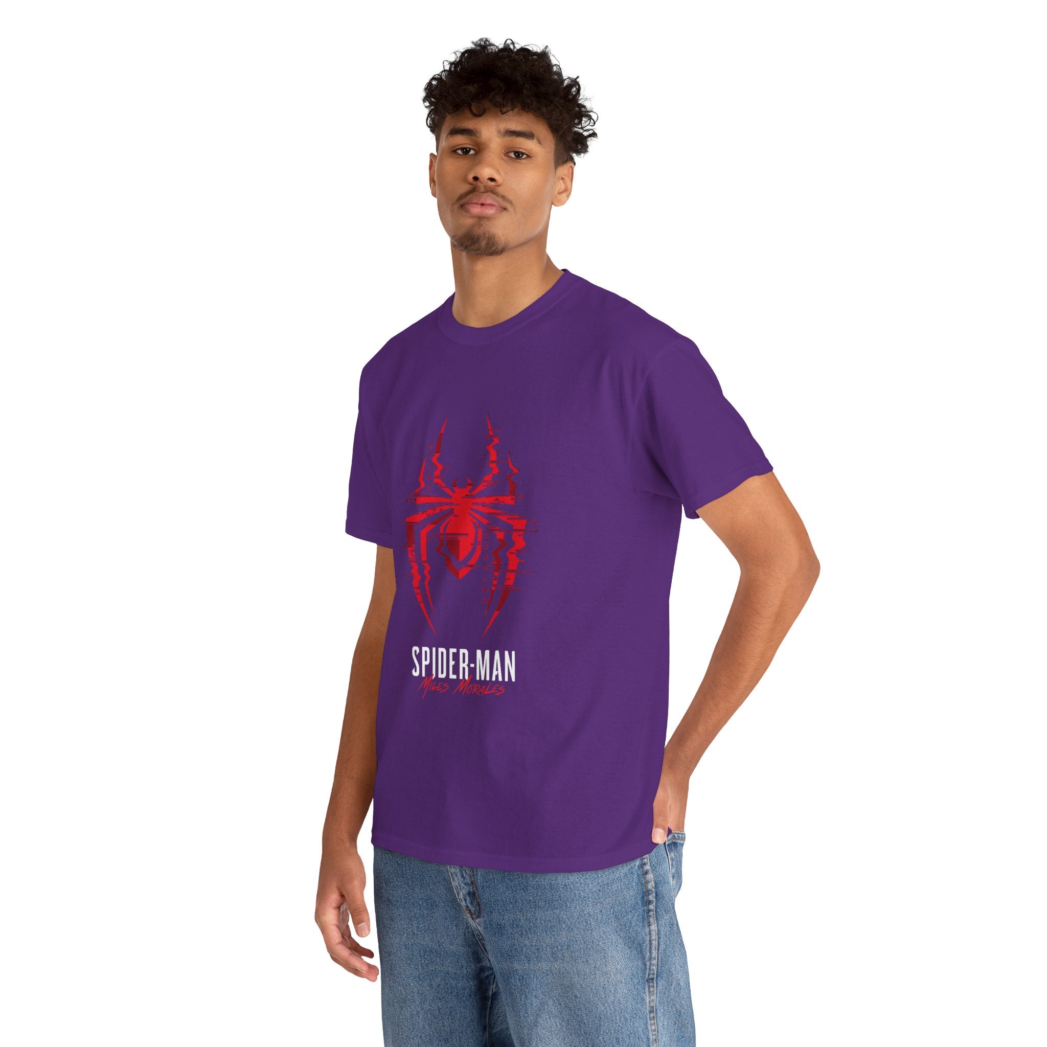 Marvel Spider-Man Miles Morales Glitch T-Shirt – Gamer Style Streetwear Tee