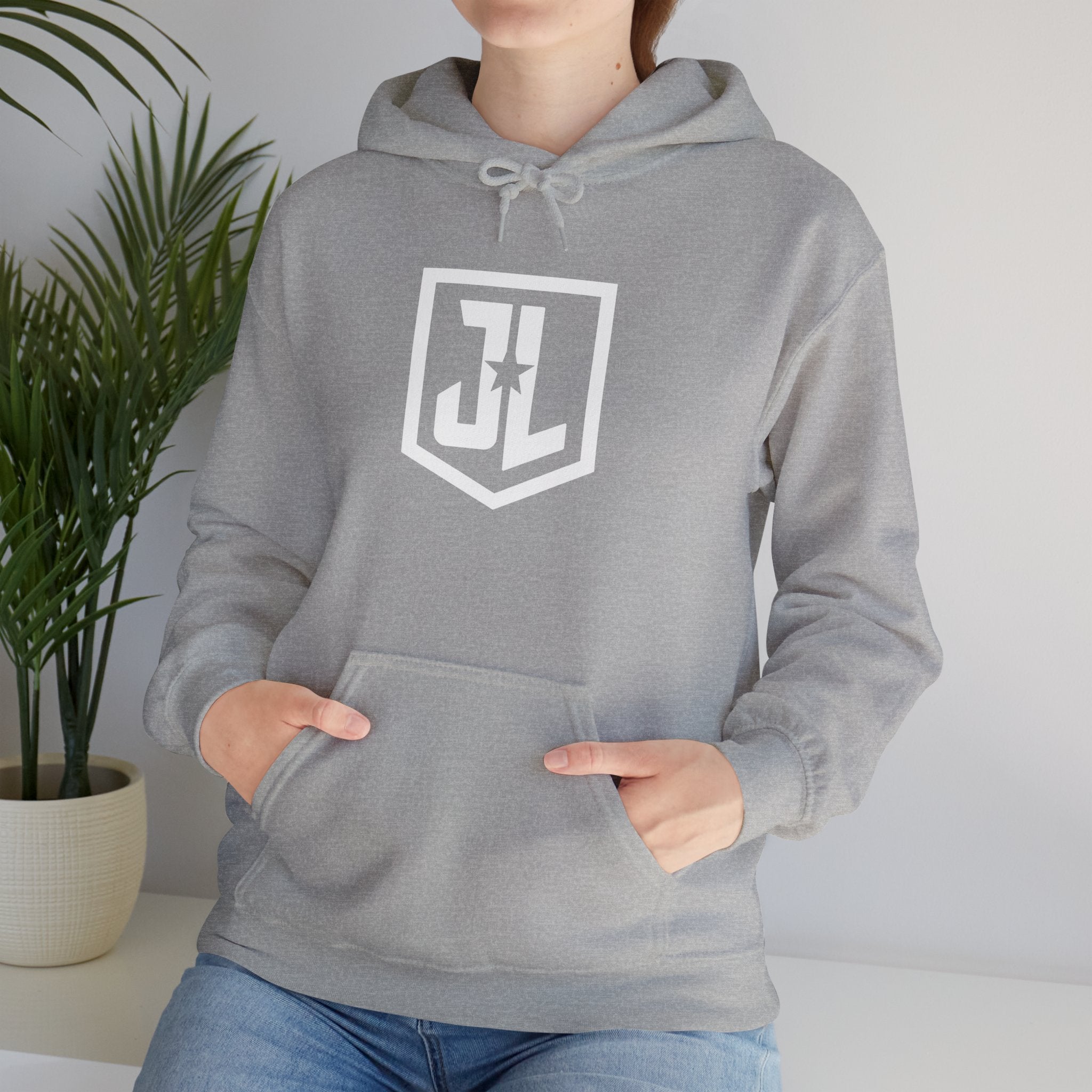Justice League Shield Logo Hoodie — Minimalist DC Justice League 2017 Sweatshirt
