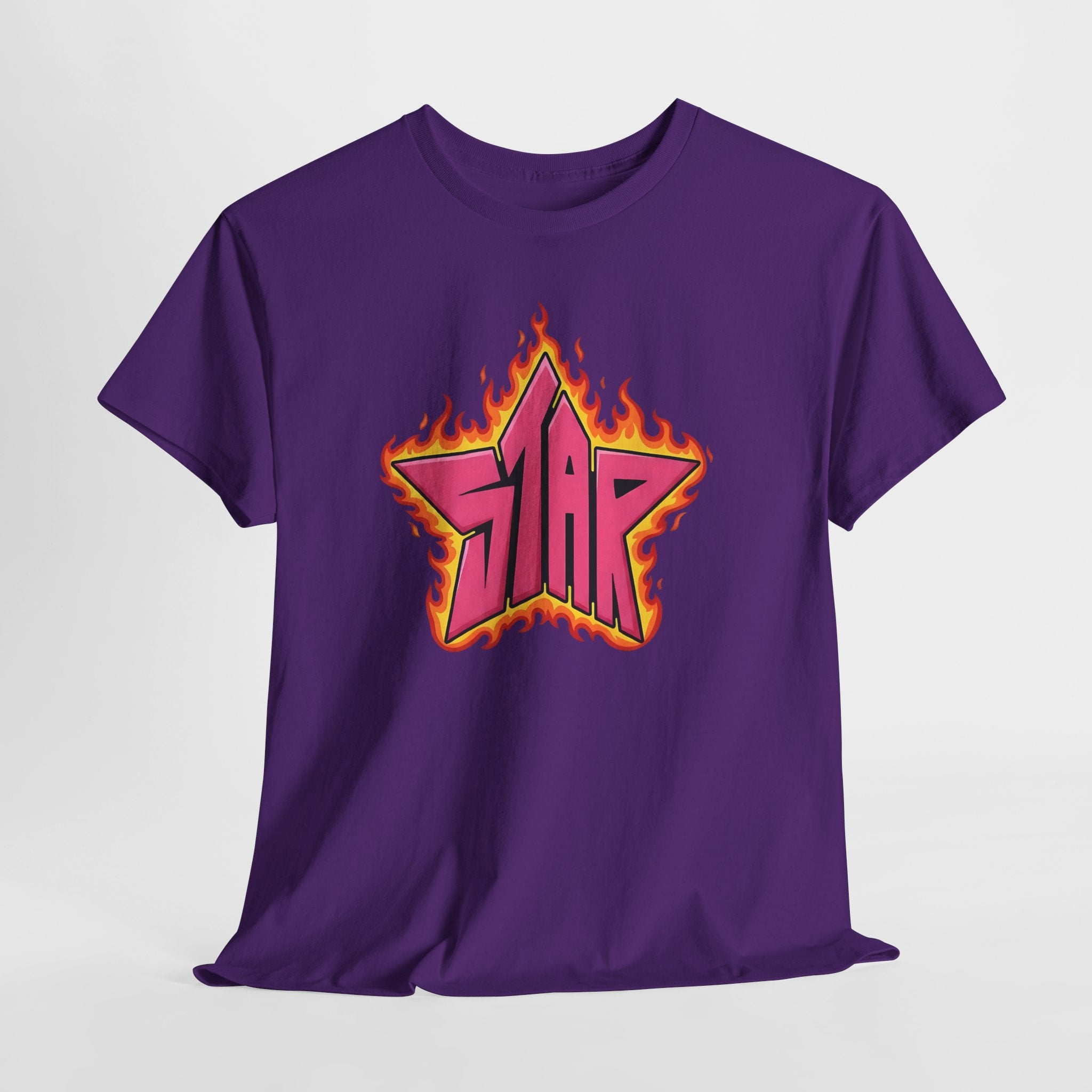 DC Teen titian Starfire Flaming Star Tee - Starfire graphical fanart T-shirt