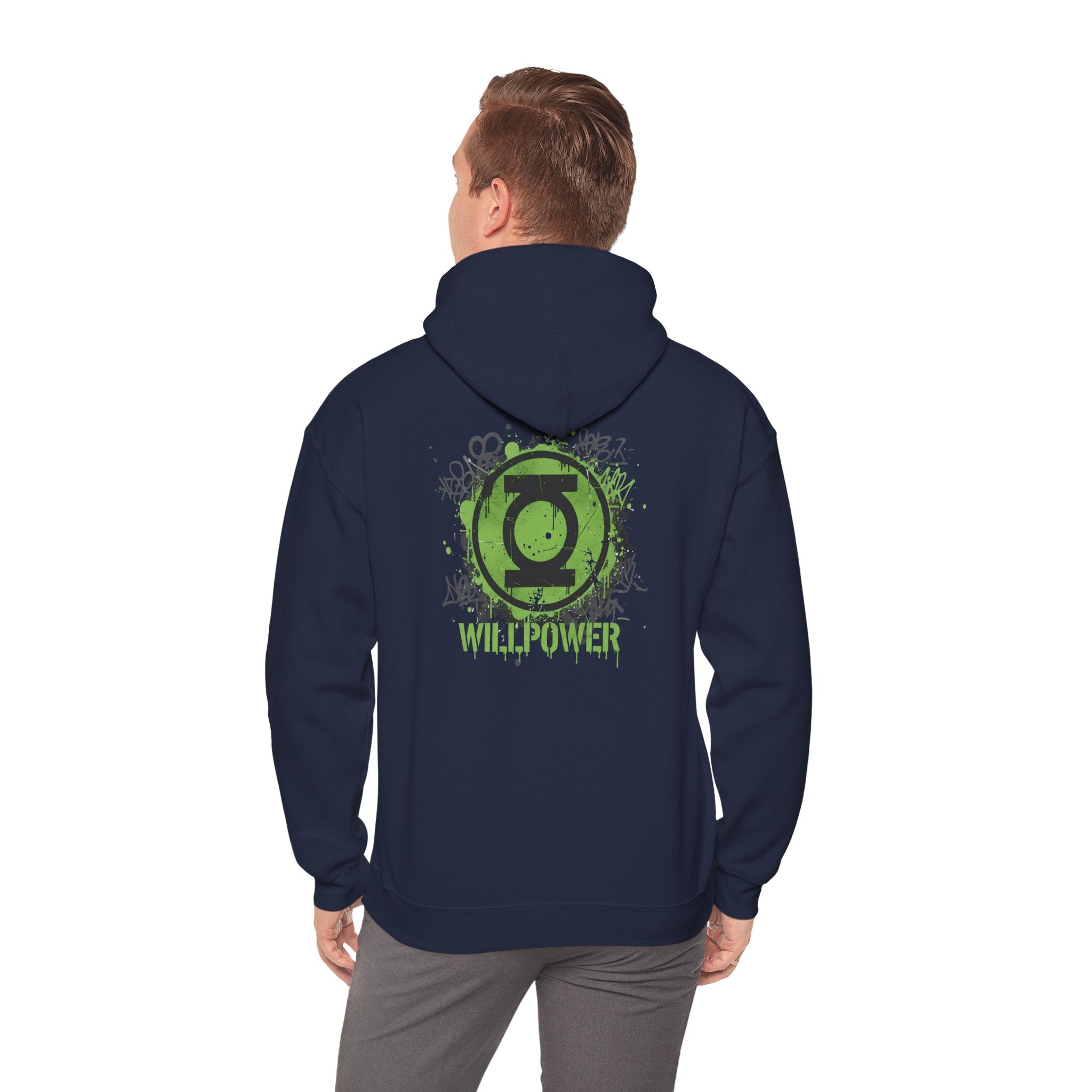 Green Lantern "Willpower" Hoodie — Comic Superhero Hooded Sweatshirt