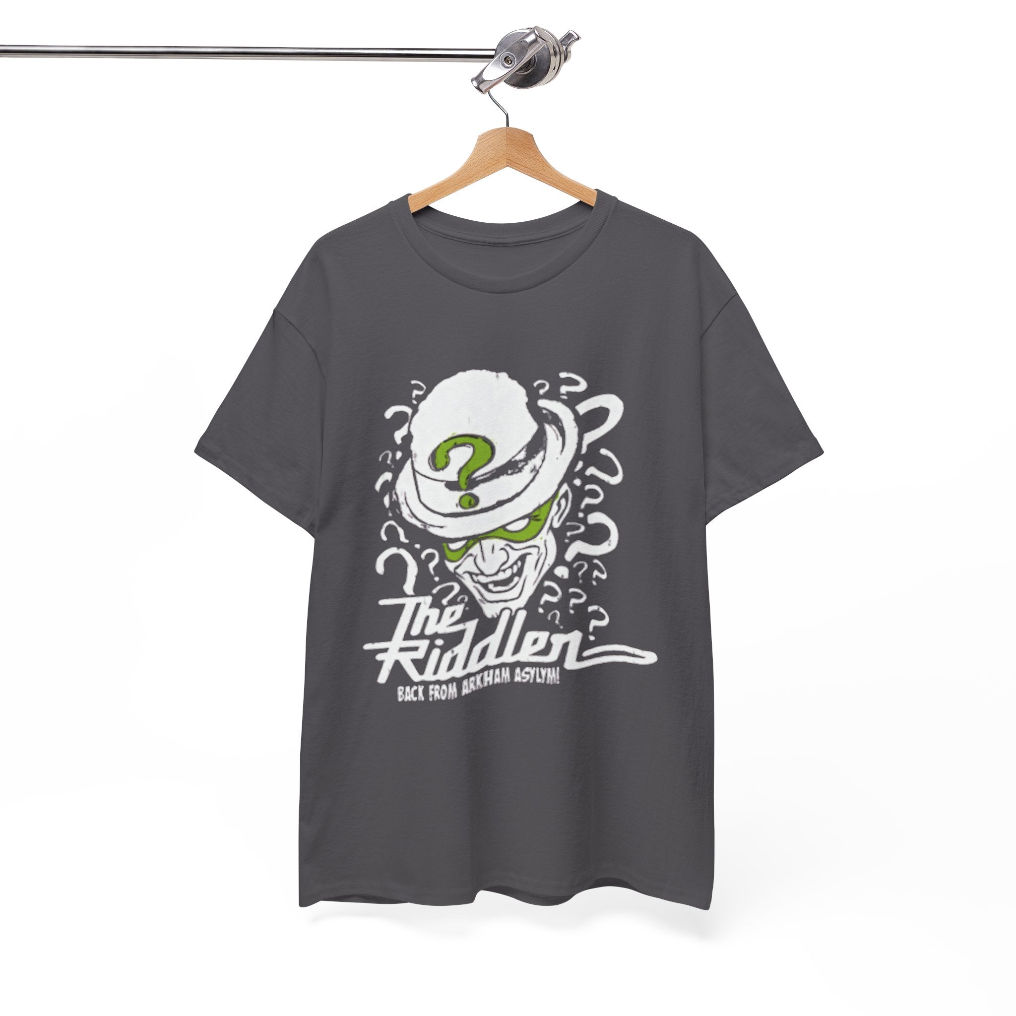 The Riddler T-Shirt – Vintage DC Batman Villain Graphic Tee | Gotham Puzzle Design
