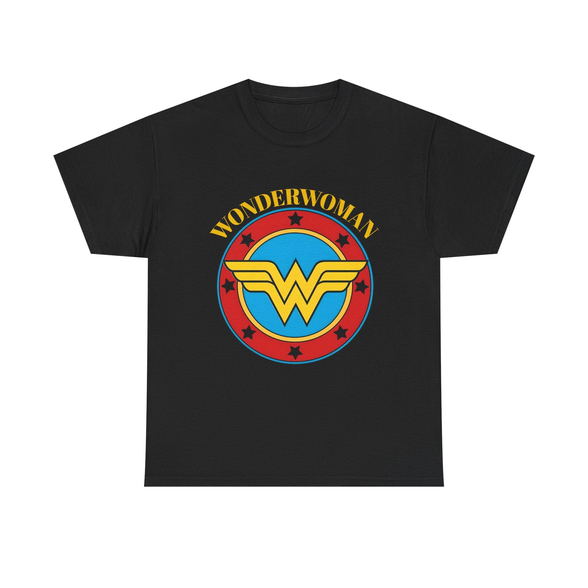 Wonder Woman Retro Logo Unisex T-Shirt - Classic DC Justice League Amazon Warrior Emblem Shirt