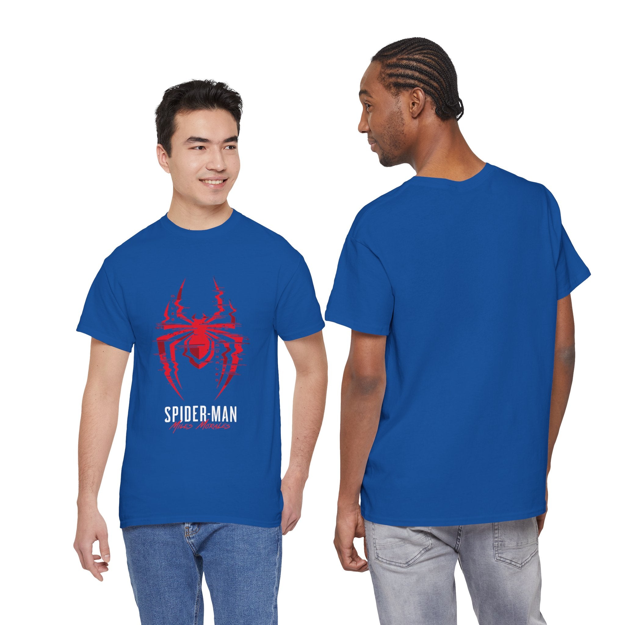 Marvel Spider-Man Miles Morales Glitch T-Shirt – Gamer Style Streetwear Tee