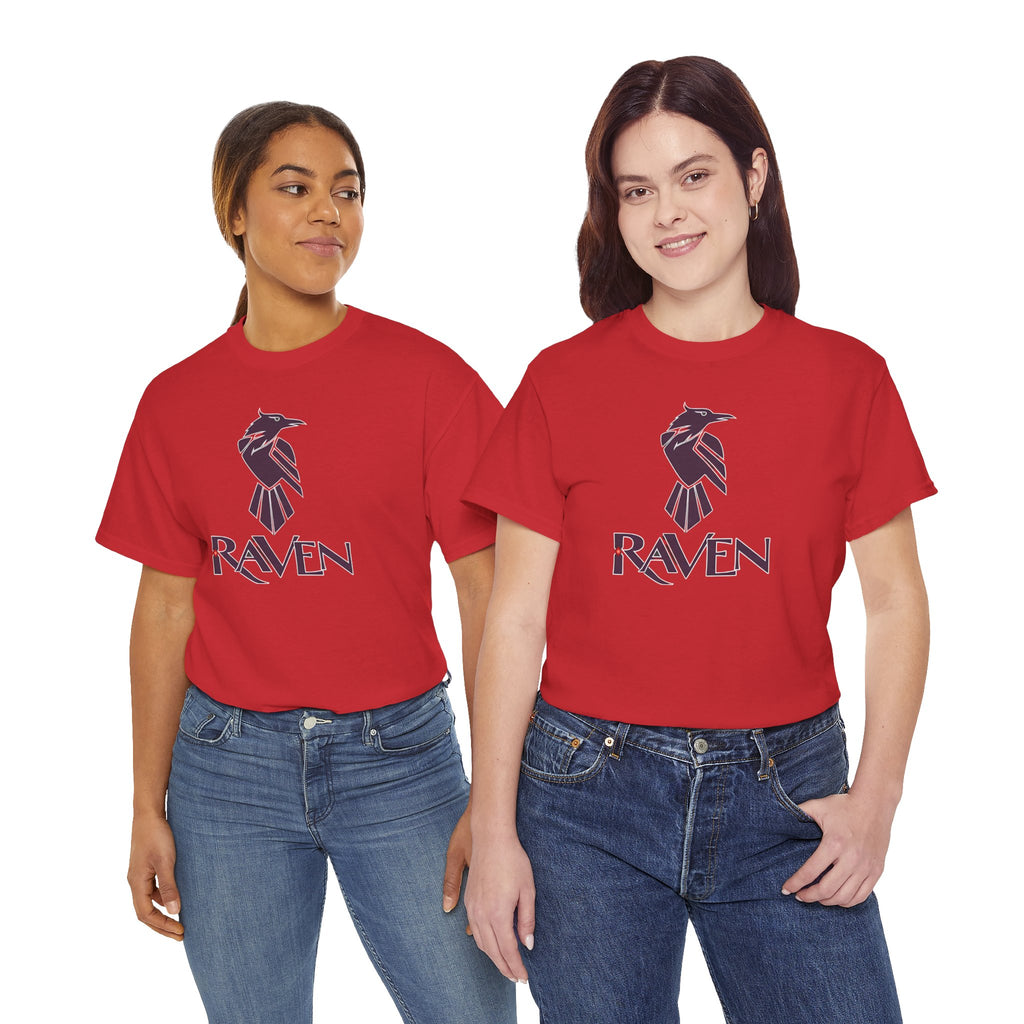 Teen Titans Raven Graphic Tee — Purple Geometric Raven Shirt