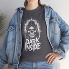 Dark Inside Skull Graphic T-Shirt — Gothic Halloween Alternative Tee