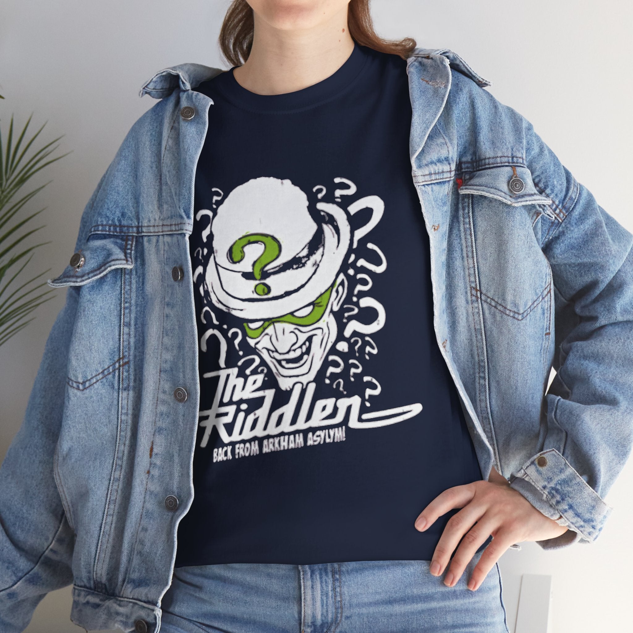 The Riddler T-Shirt – Vintage DC Batman Villain Graphic Tee | Gotham Puzzle Design