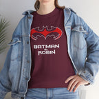 Batman & Robin 1997 Red Bat Emblem T‑Shirt - Batfamily shirt - George Clooney 90s Batman movie shirt